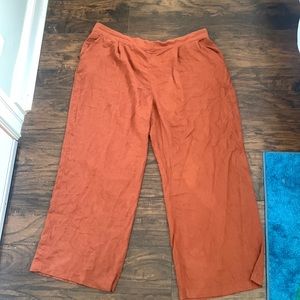 Abercrombie wide leg trousers linen